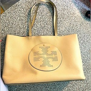 Tory Burch Perforated Logo Tote